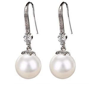 Gorgeous 925 Silver Pearl Earrings